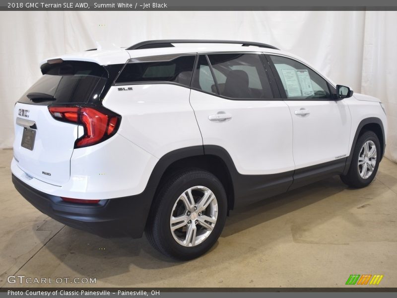 Summit White / ­Jet Black 2018 GMC Terrain SLE AWD