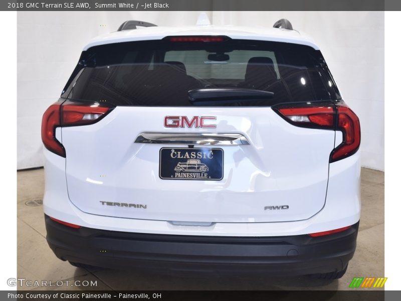 Summit White / ­Jet Black 2018 GMC Terrain SLE AWD