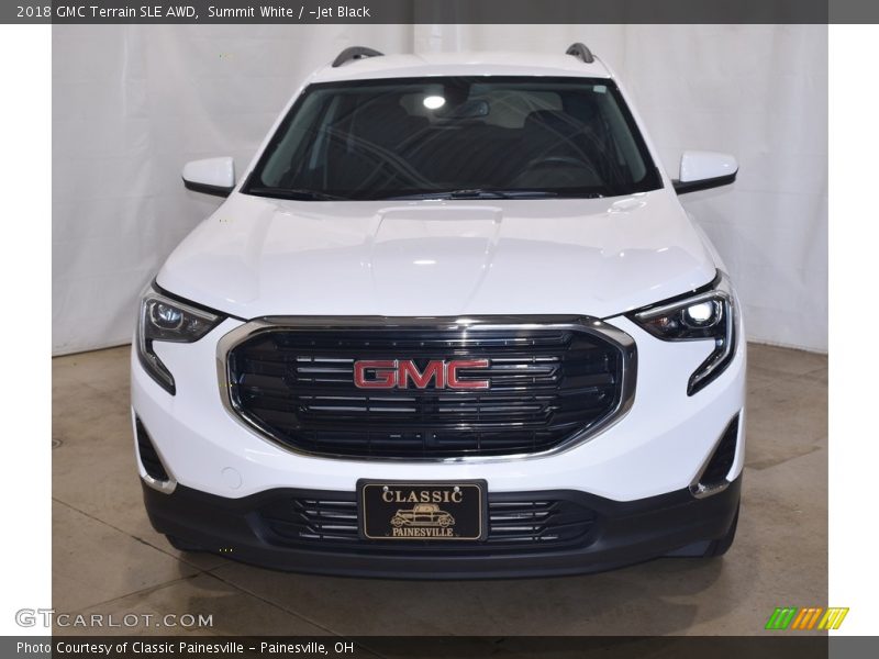 Summit White / ­Jet Black 2018 GMC Terrain SLE AWD