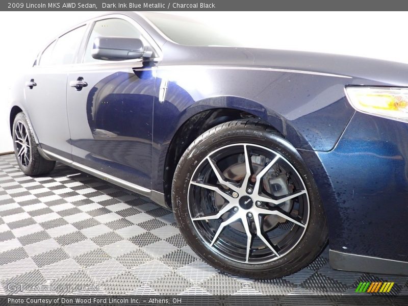 Dark Ink Blue Metallic / Charcoal Black 2009 Lincoln MKS AWD Sedan