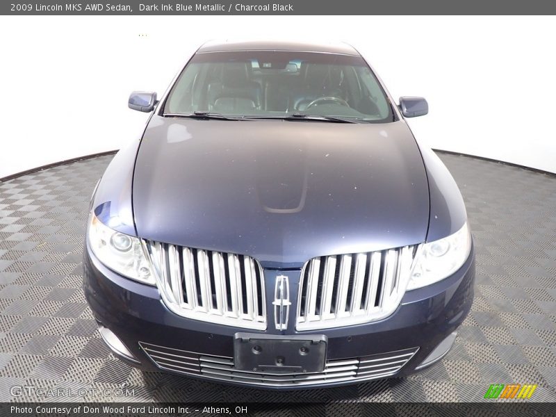 Dark Ink Blue Metallic / Charcoal Black 2009 Lincoln MKS AWD Sedan