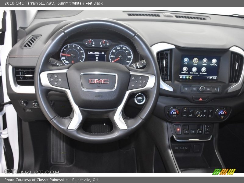 Summit White / ­Jet Black 2018 GMC Terrain SLE AWD