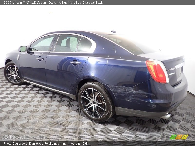 Dark Ink Blue Metallic / Charcoal Black 2009 Lincoln MKS AWD Sedan