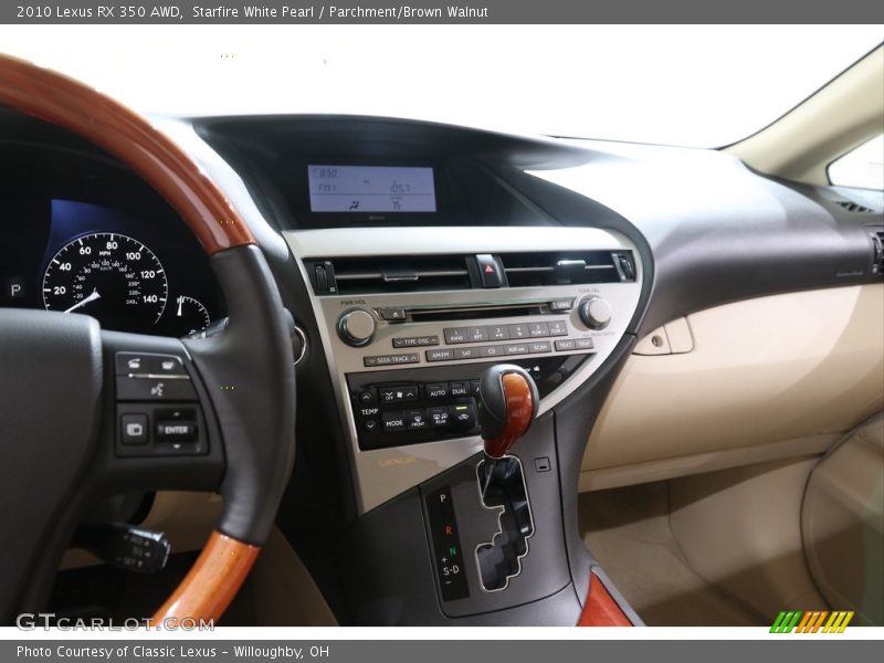 Starfire White Pearl / Parchment/Brown Walnut 2010 Lexus RX 350 AWD