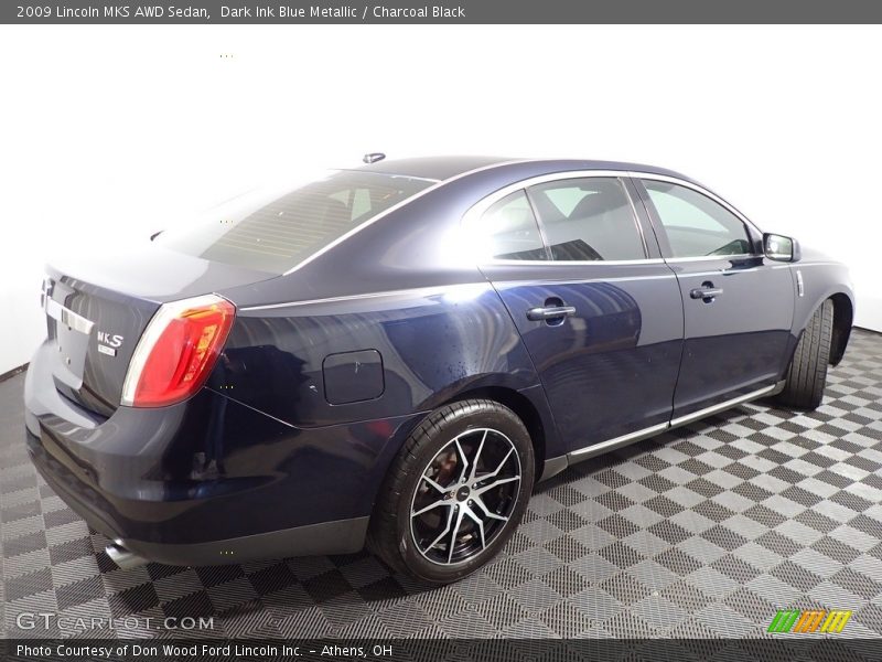 Dark Ink Blue Metallic / Charcoal Black 2009 Lincoln MKS AWD Sedan