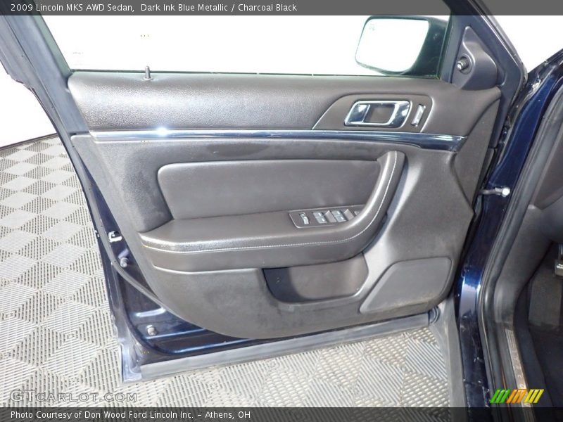 Dark Ink Blue Metallic / Charcoal Black 2009 Lincoln MKS AWD Sedan