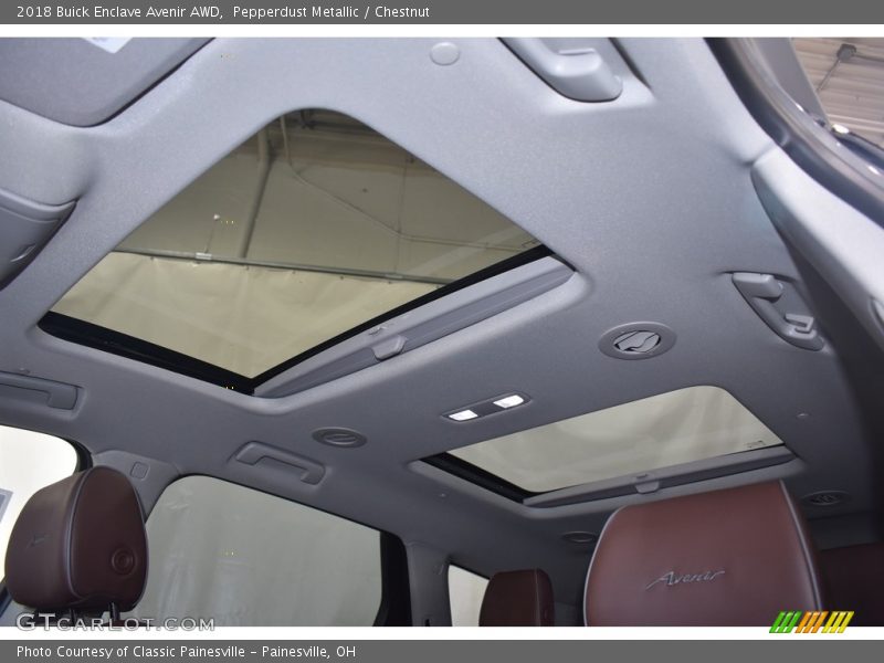 Pepperdust Metallic / Chestnut 2018 Buick Enclave Avenir AWD