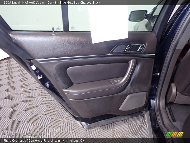 Dark Ink Blue Metallic / Charcoal Black 2009 Lincoln MKS AWD Sedan