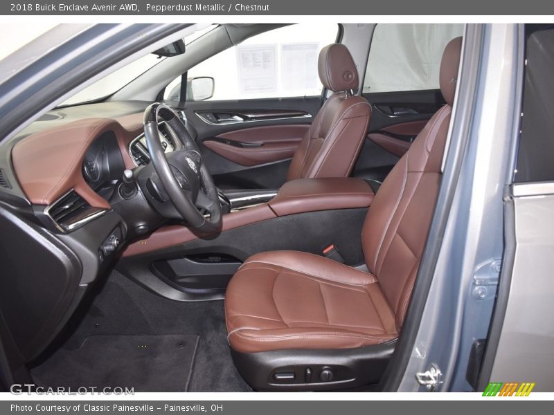 Pepperdust Metallic / Chestnut 2018 Buick Enclave Avenir AWD