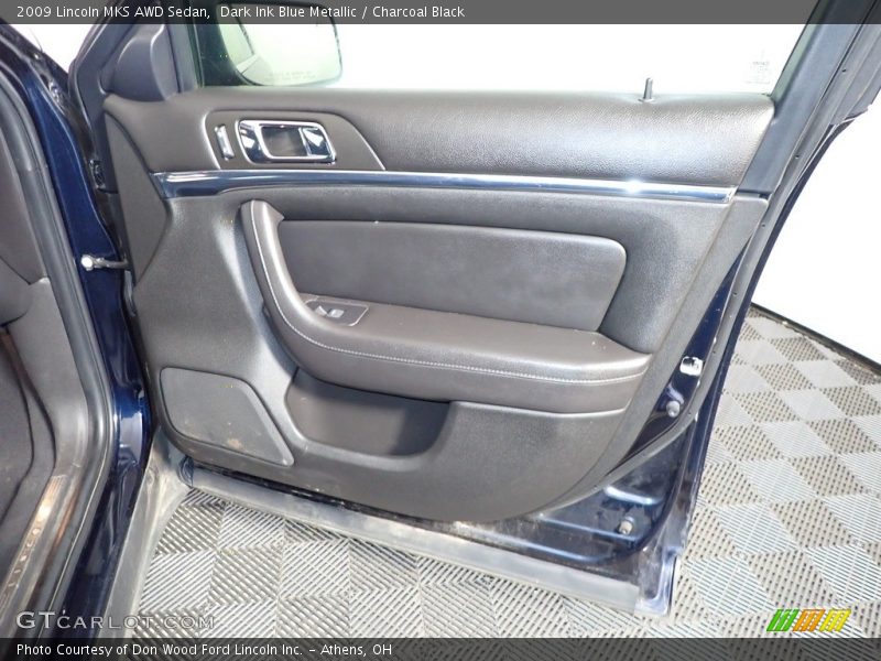 Dark Ink Blue Metallic / Charcoal Black 2009 Lincoln MKS AWD Sedan