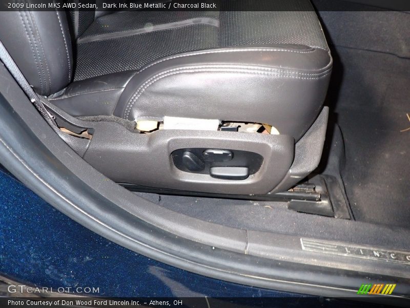 Dark Ink Blue Metallic / Charcoal Black 2009 Lincoln MKS AWD Sedan