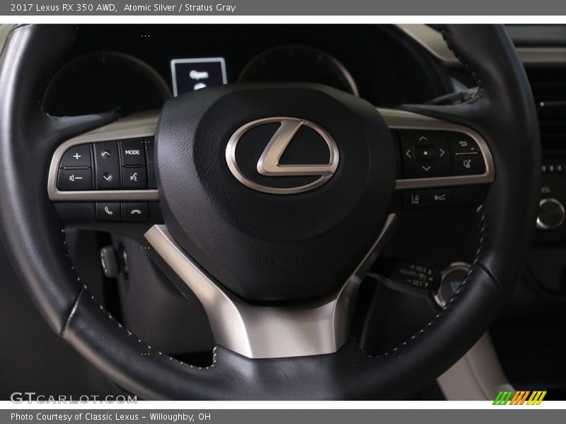Atomic Silver / Stratus Gray 2017 Lexus RX 350 AWD