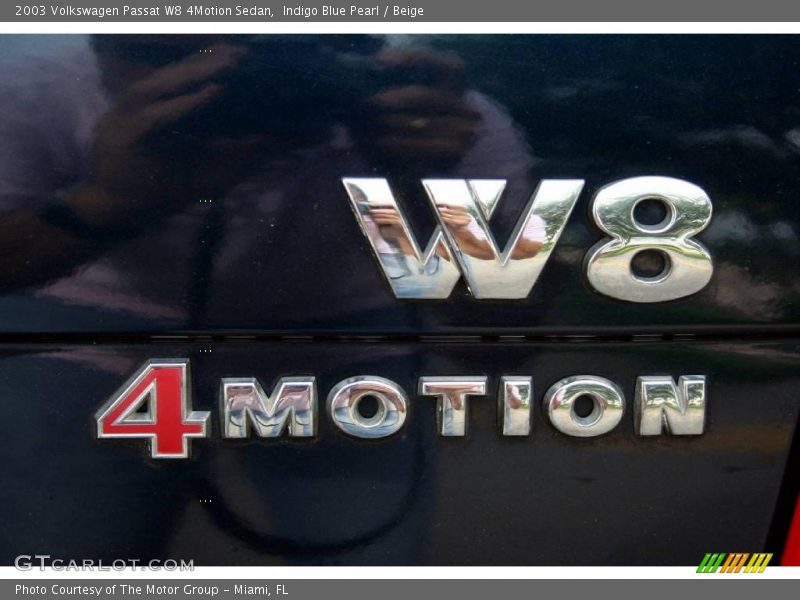 Indigo Blue Pearl / Beige 2003 Volkswagen Passat W8 4Motion Sedan