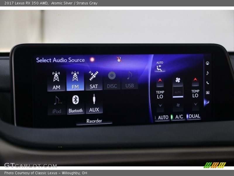 Atomic Silver / Stratus Gray 2017 Lexus RX 350 AWD