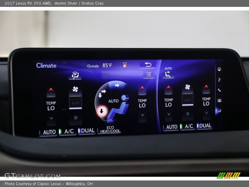 Atomic Silver / Stratus Gray 2017 Lexus RX 350 AWD