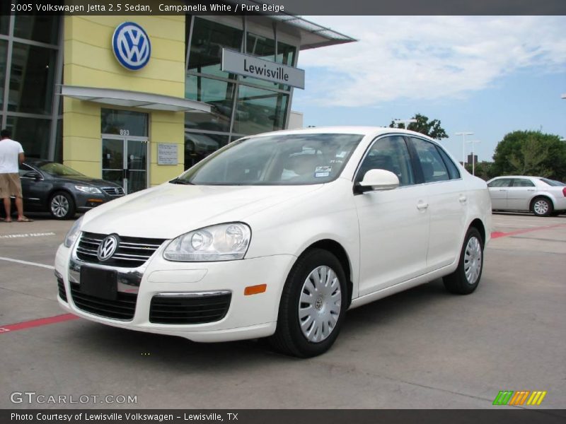 Campanella White / Pure Beige 2005 Volkswagen Jetta 2.5 Sedan