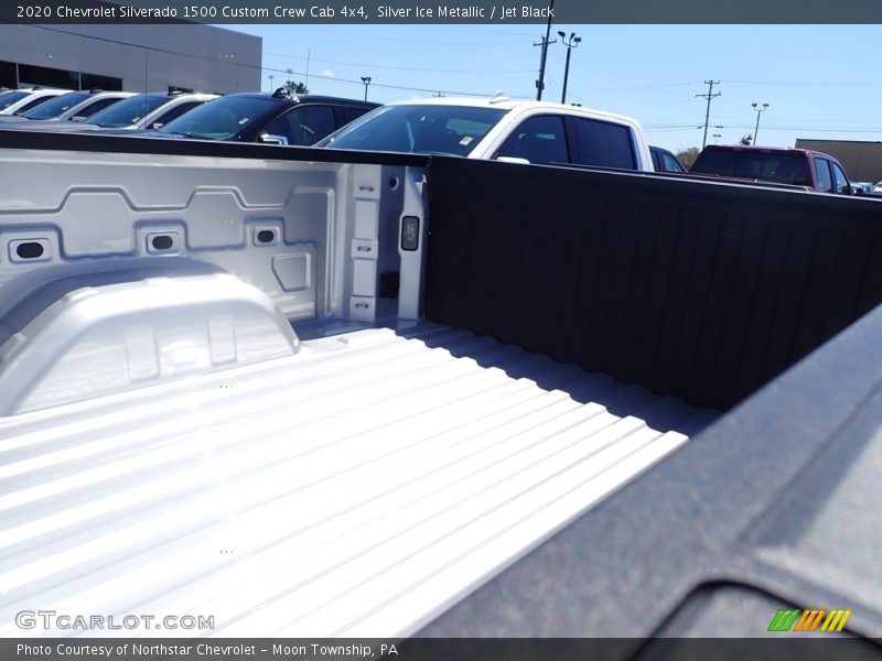 Silver Ice Metallic / Jet Black 2020 Chevrolet Silverado 1500 Custom Crew Cab 4x4