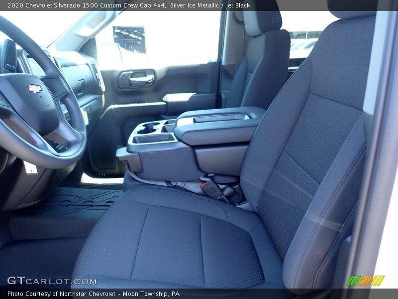 Silver Ice Metallic / Jet Black 2020 Chevrolet Silverado 1500 Custom Crew Cab 4x4