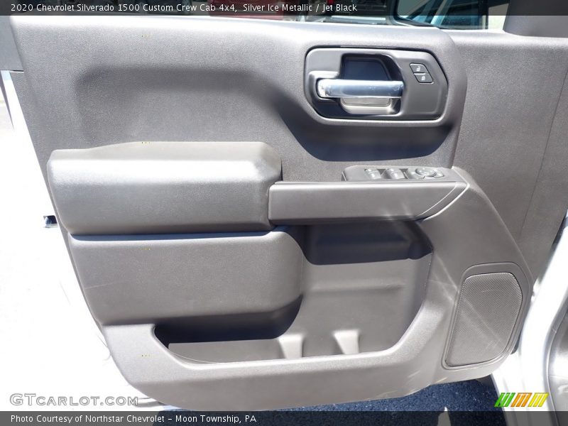 Silver Ice Metallic / Jet Black 2020 Chevrolet Silverado 1500 Custom Crew Cab 4x4