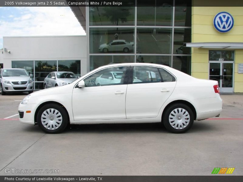 Campanella White / Pure Beige 2005 Volkswagen Jetta 2.5 Sedan