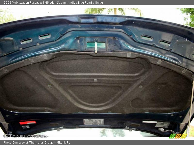 Indigo Blue Pearl / Beige 2003 Volkswagen Passat W8 4Motion Sedan