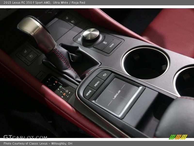 Controls of 2015 RC 350 F Sport AWD
