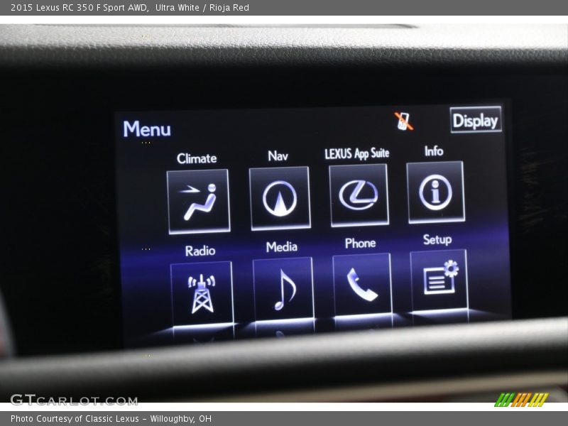 Ultra White / Rioja Red 2015 Lexus RC 350 F Sport AWD