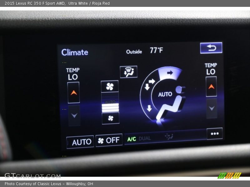 Ultra White / Rioja Red 2015 Lexus RC 350 F Sport AWD