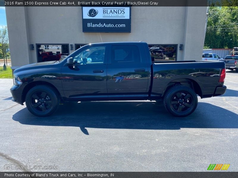 Brilliant Black Crystal Pearl / Black/Diesel Gray 2016 Ram 1500 Express Crew Cab 4x4