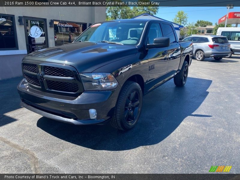 Brilliant Black Crystal Pearl / Black/Diesel Gray 2016 Ram 1500 Express Crew Cab 4x4