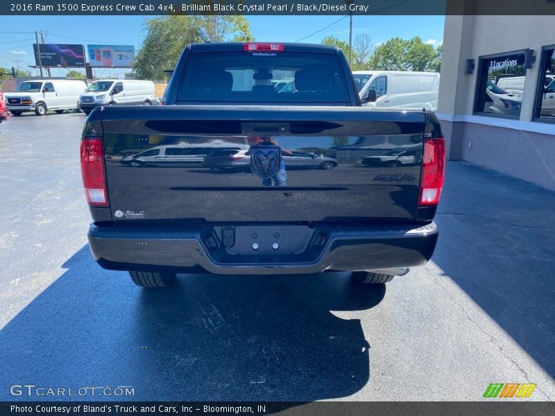 Brilliant Black Crystal Pearl / Black/Diesel Gray 2016 Ram 1500 Express Crew Cab 4x4