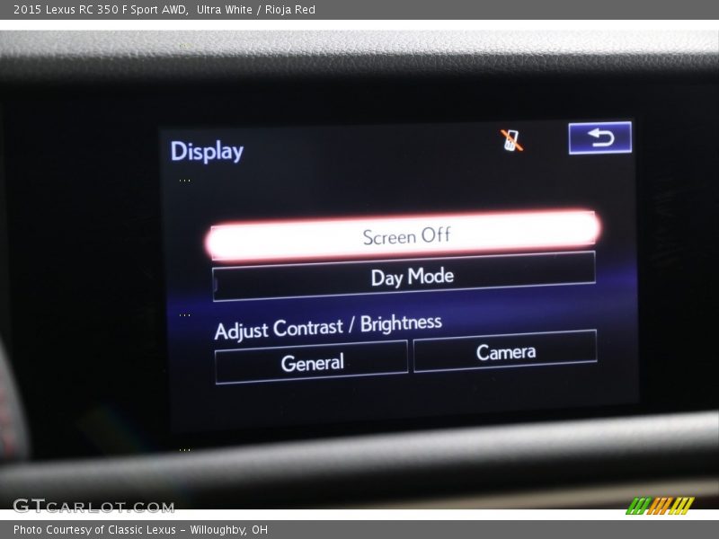 Ultra White / Rioja Red 2015 Lexus RC 350 F Sport AWD