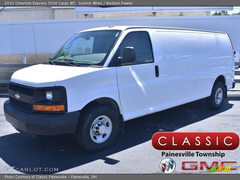 Summit White / Medium Pewter 2015 Chevrolet Express 3500 Cargo WT