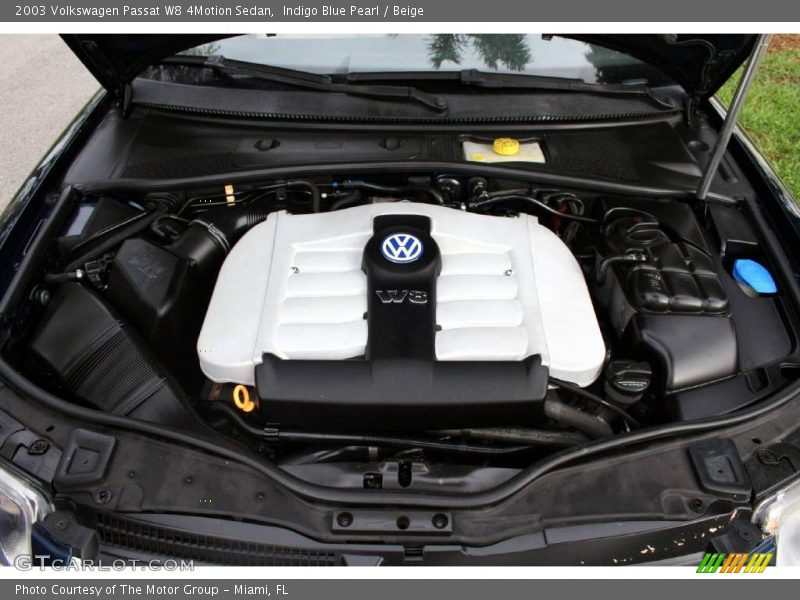Indigo Blue Pearl / Beige 2003 Volkswagen Passat W8 4Motion Sedan