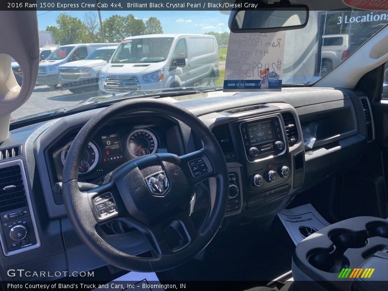 Brilliant Black Crystal Pearl / Black/Diesel Gray 2016 Ram 1500 Express Crew Cab 4x4