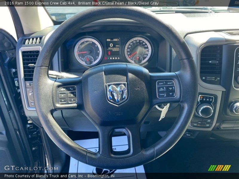 Brilliant Black Crystal Pearl / Black/Diesel Gray 2016 Ram 1500 Express Crew Cab 4x4