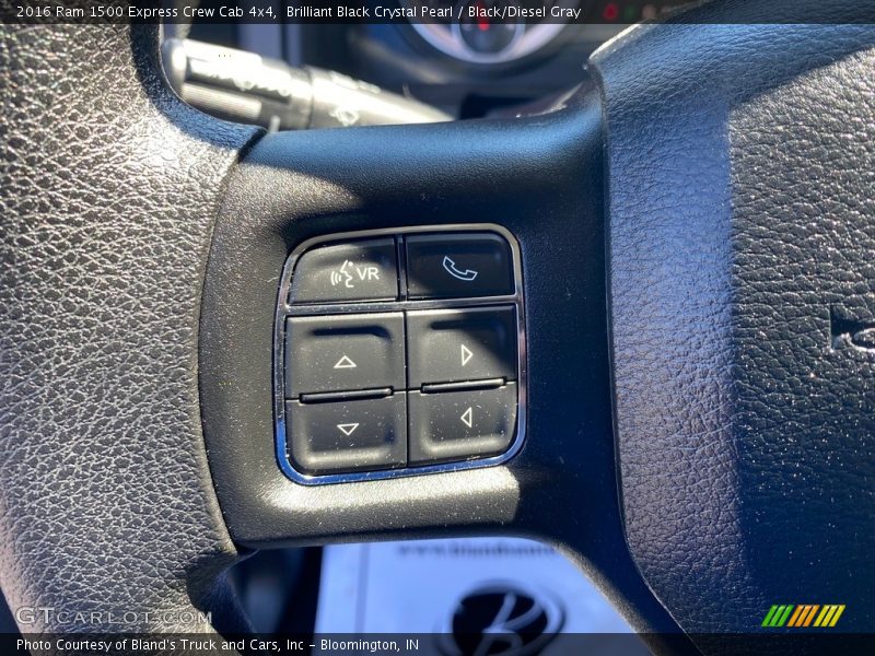 Brilliant Black Crystal Pearl / Black/Diesel Gray 2016 Ram 1500 Express Crew Cab 4x4