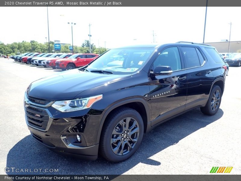 Mosaic Black Metallic / Jet Black 2020 Chevrolet Traverse RS AWD