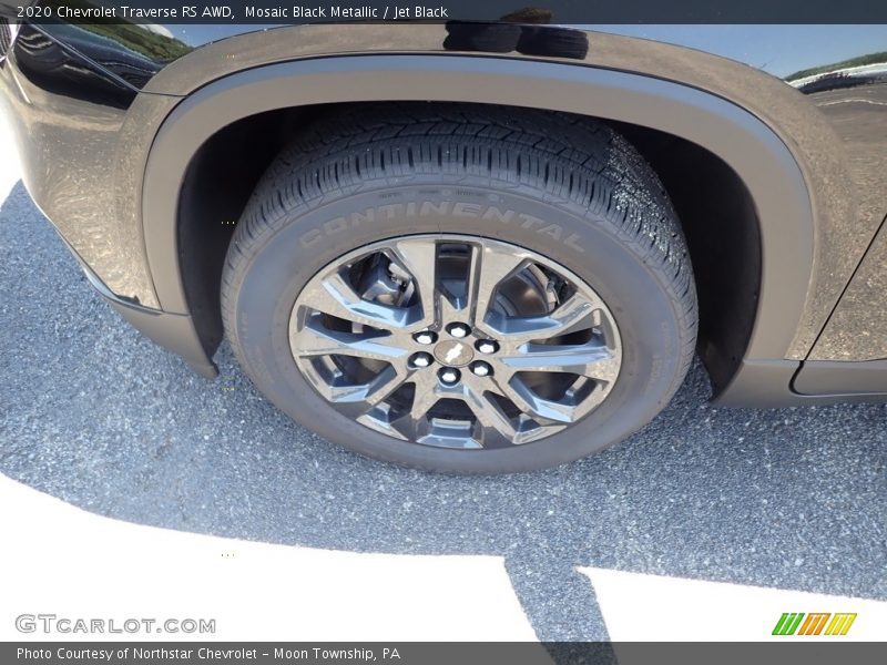 Mosaic Black Metallic / Jet Black 2020 Chevrolet Traverse RS AWD