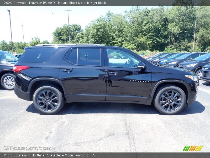 Mosaic Black Metallic / Jet Black 2020 Chevrolet Traverse RS AWD