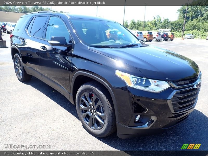 Mosaic Black Metallic / Jet Black 2020 Chevrolet Traverse RS AWD