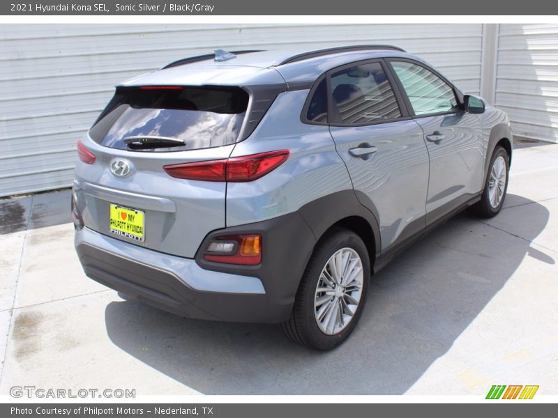 Sonic Silver / Black/Gray 2021 Hyundai Kona SEL