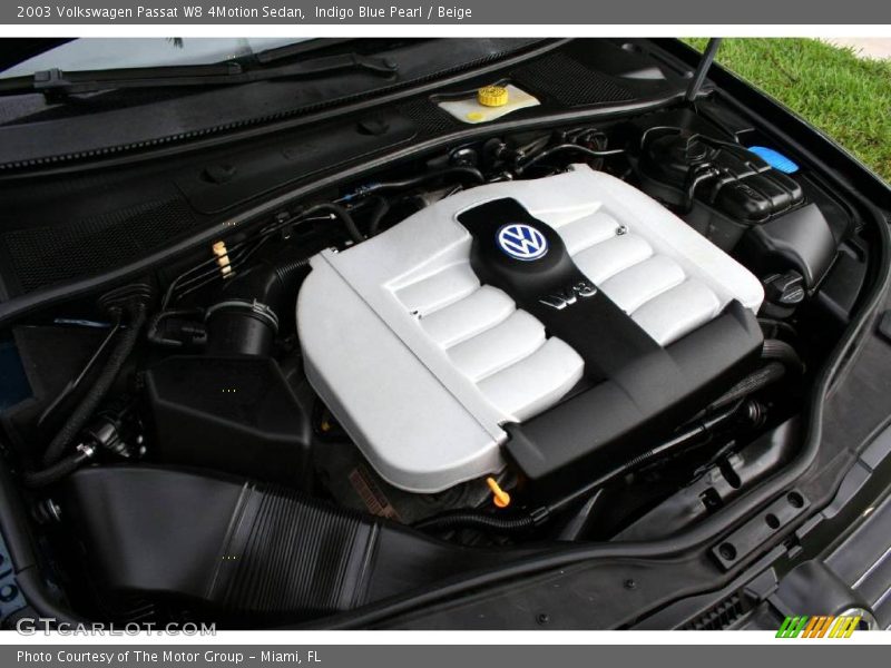 Indigo Blue Pearl / Beige 2003 Volkswagen Passat W8 4Motion Sedan