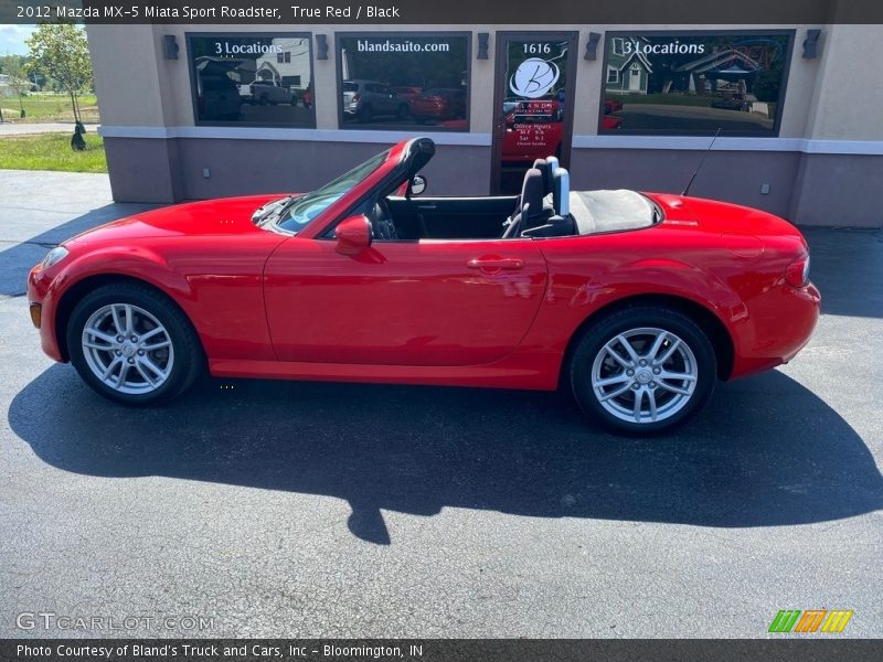 True Red / Black 2012 Mazda MX-5 Miata Sport Roadster