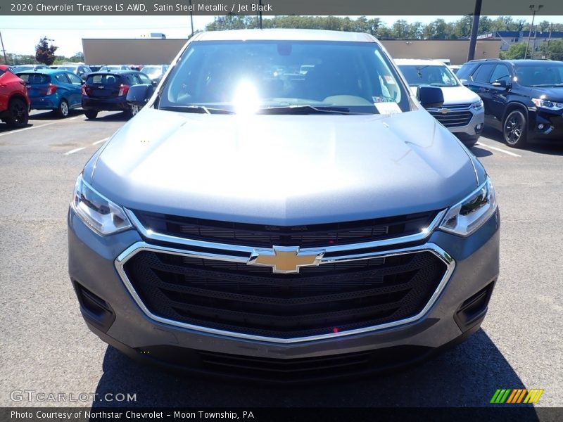Satin Steel Metallic / Jet Black 2020 Chevrolet Traverse LS AWD