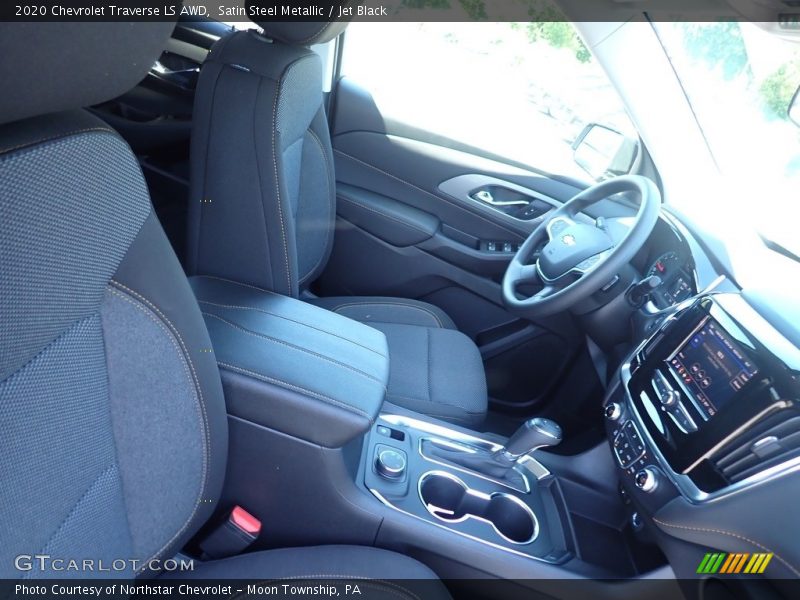 Satin Steel Metallic / Jet Black 2020 Chevrolet Traverse LS AWD
