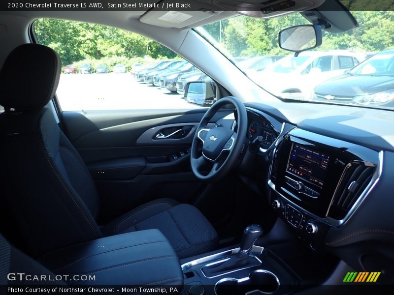 Satin Steel Metallic / Jet Black 2020 Chevrolet Traverse LS AWD