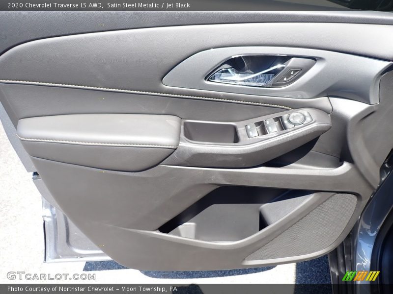 Satin Steel Metallic / Jet Black 2020 Chevrolet Traverse LS AWD