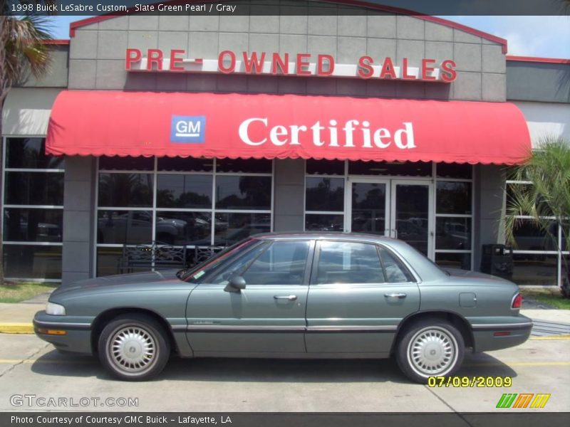 Slate Green Pearl / Gray 1998 Buick LeSabre Custom