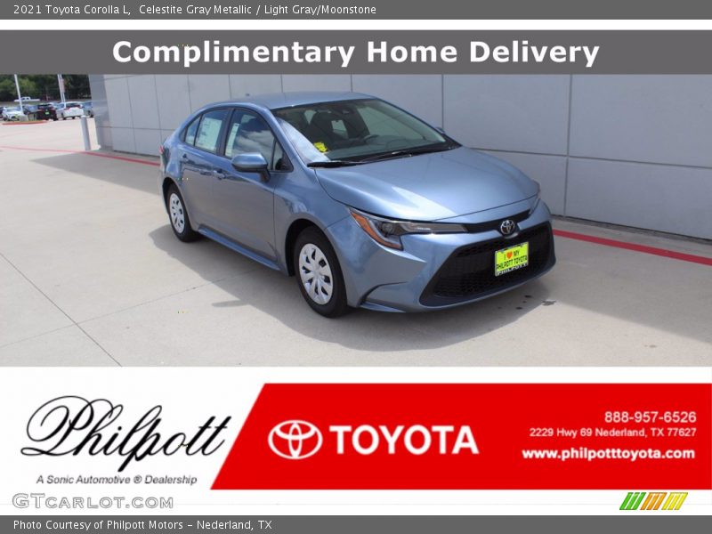 Celestite Gray Metallic / Light Gray/Moonstone 2021 Toyota Corolla L